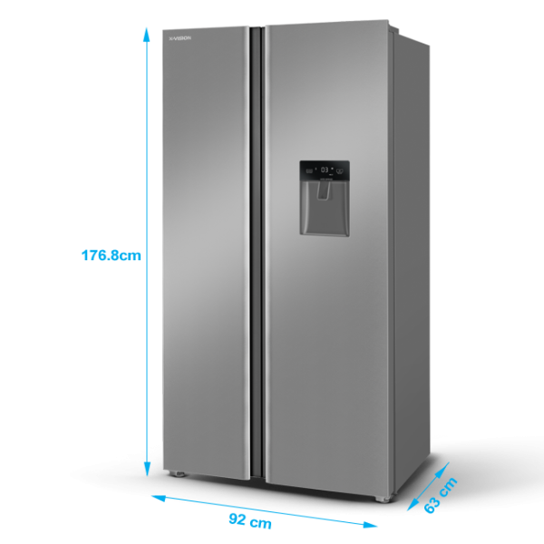 یخچال و فریزر ایکس ویژن مدل T550-ASD ساید رنگ نقره ای-استیل - Image 4