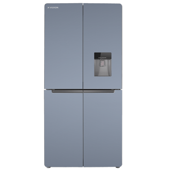 یخچال و فریزر ایکس ویژن مدل TF540-AGD چهاردرب رنگ تیتانیومی