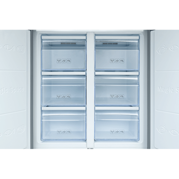 یخچال و فریزر ایکس ویژن مدل TF540-AGD چهاردرب رنگ تیتانیومی - Image 3