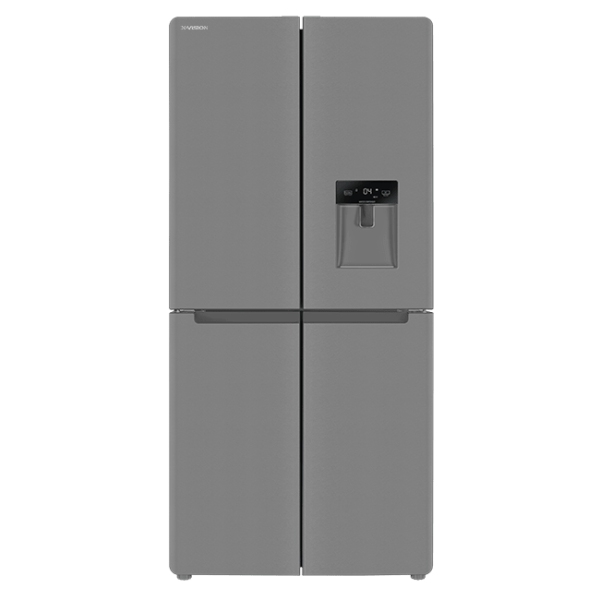 یخچال و فریزر ایکس ویژن مدل TF540-ASD چهاردرب رنگ نقره ای
