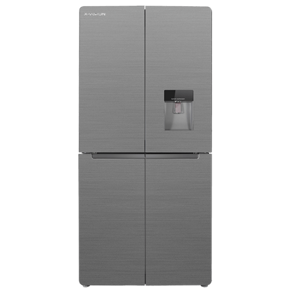 یخچال و فریزر ایکس ویژن مدل TF540-AMD چهاردرب رنگ نقره ای مات