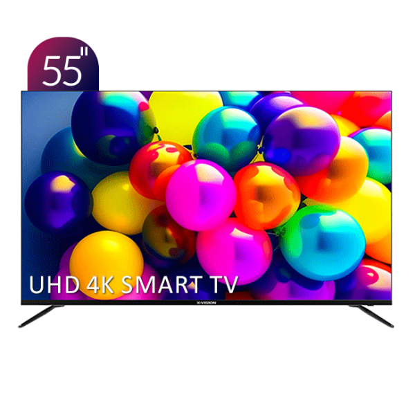 تلویزیون مدل XCU755 سایز 55 اینچ UHD 4K هوشمند ایکس ویژن سری 7