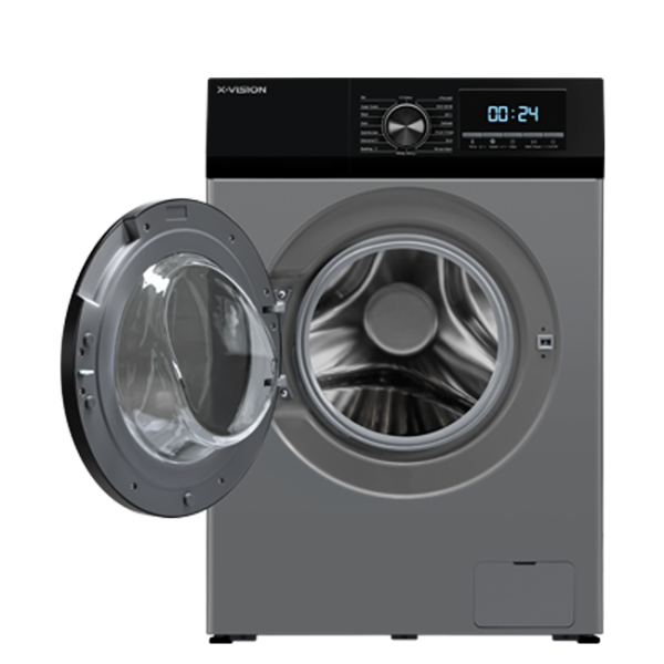 ماشین لباسشویی ایکس ویژن مدل TP92-BSD ظرفیت 9 کیلوگرم رنگ نقره ای - Image 2